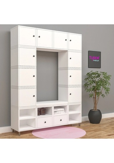 Colerfull Çok Amaçlı Dolap Mdf Siyah Colerfull Çok Amaçlı Dolap Mdf Siyah