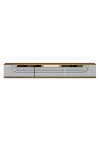Tda1805dbg Meyra Duvara Montaj Tv Sehpası Safirmeşe-beyaz-gold 180cm Safirmeşe - Beyaz - Altın