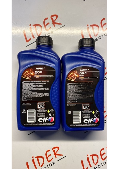 Elf Moto Gold 4t 20w-40 Motorsiklet Yağı 1lt 2adet