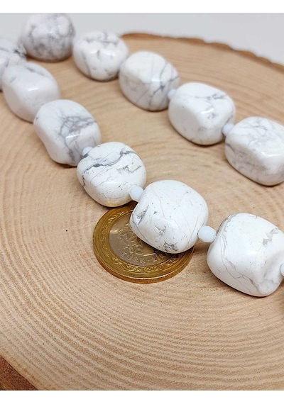 Yasam Tohumu Havlit Taşı Şekilli Yarım Dizi 39830 18 CM Altın