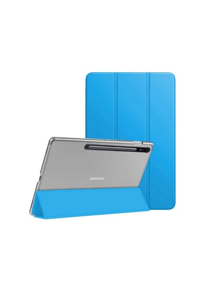 Samsung Uyumlu Galaxy Tab S7 Plus T970 T975 T977 Kılıf Pu Deri Smart Sta