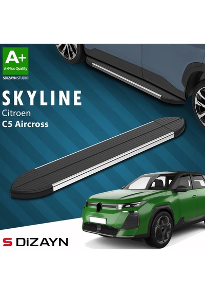 S-dizayn Citroen C5 Aircross 2 Hybrid Benzinli Skyline Krom Yan Basamak 193 Cm 2025 Üzeri A+ Kalite
