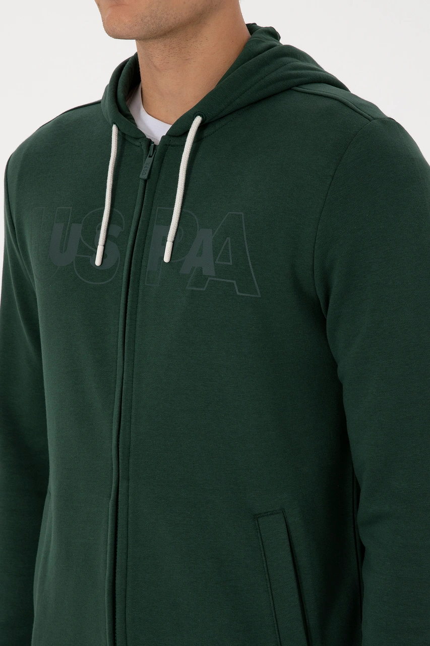 U.s. Polo Assn. Erkek Koyu Yeşil Hırka Örme 50316355-vr079 Koyu Yesıl