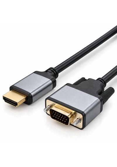6100 Hdmı To Vga Görüntü Çevirici Dönüştürücü Adaptör Monitör Uydu Tv Kablosu 1m