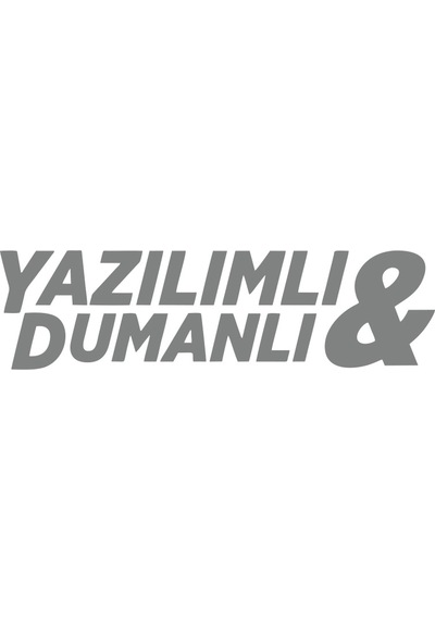 Yazılımlı&dumanlı Araba Sticker 17x17 Cm Gri