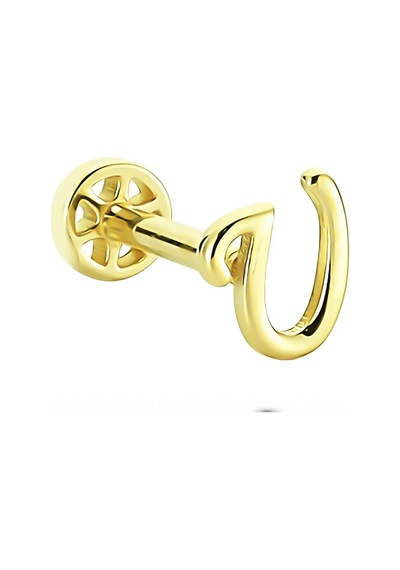Glorria Altın U Harfi Tragus Piercing