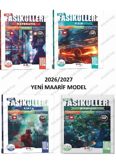 Ulti Yayınları 10. Sınıf Matematik Fizik Kimya Biyoloji Ulti Fasikülleri Maarif Model