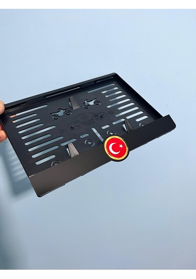 Tr Bayrak Gold Temalı Pleksi Motor Plakalığı