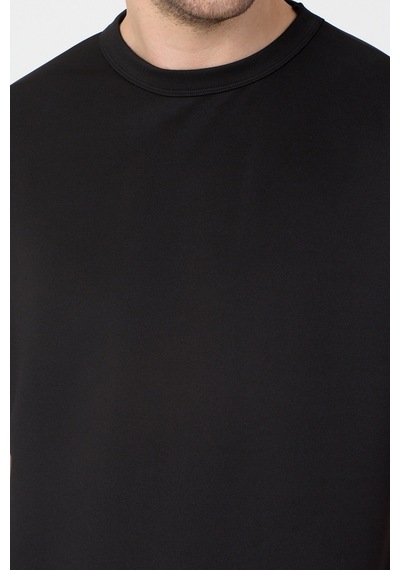 Tonny Black Kalın Kumaş Oversize T-shirt Erkek Siyah T-shirt Tbtshrt005