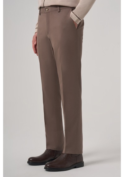 Morven Erkek Kahve Pamuk Trend Dynamic Fit Chino Pantolon 26ks003004400 Kahve