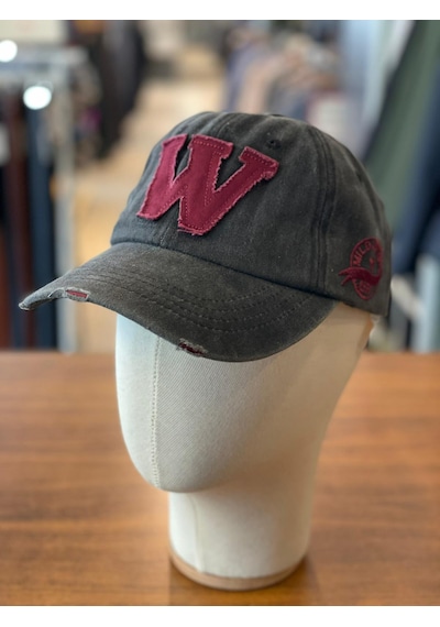 Hamze W Logo Vintage Yıkamalı Eskitme Cap Şapka Füme