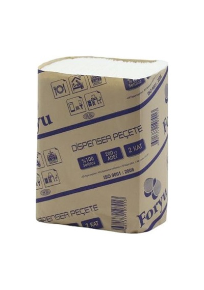 Foryu Masaüstü Dispenser Peçete - 2 Kat - 200 Adetlik 18 Paket / Koli