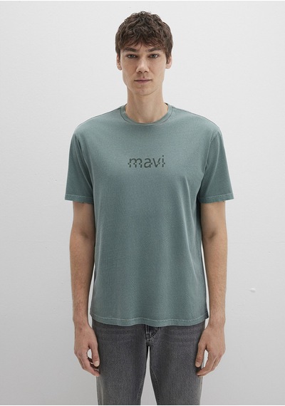 Mavi - Mavi Baskılı Yeşil Tişört 0612933-71917 Yeşil