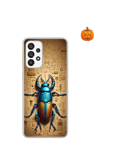 Samsung Galaxy A73 Uyumlu Şeffaf Kılıf Antik Mısır 3 Tasarımlı