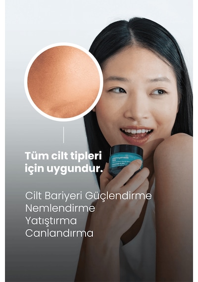 Cosmogenesis Labs Bariyer Güçlendirici Yüz Kremi 50ml - Su Bazlı Nemlendirici Yatıştırıcı Vegan (Prebiyotik - Skualen)