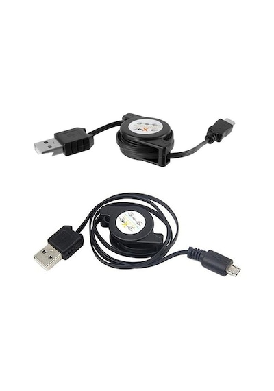 Micro Usb Data Şarj Kablo Makaralı Zip Kablo Sony LG Uyumlu Htc (533632127)