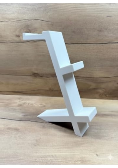 Ps5 Dualsense 2 Li Oyun Kolu Ve Kulaklık Standı Beyaz Renk 3d Baskı Şık Dikey Tutucu 21.5x18x4 Cm