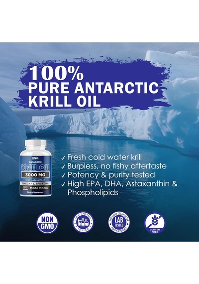Dr. Joel's Mom Nutrıx Antarctic Krill Oil Epa Dha Astaxanthin & Phospholipid 150 Softgels