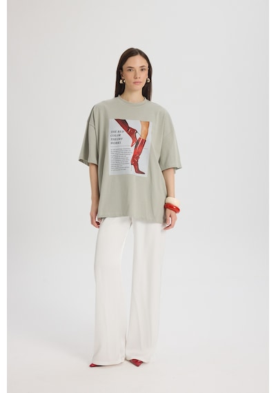 Mai Studios Co. Theory Oversize Gri T-shirt Gri