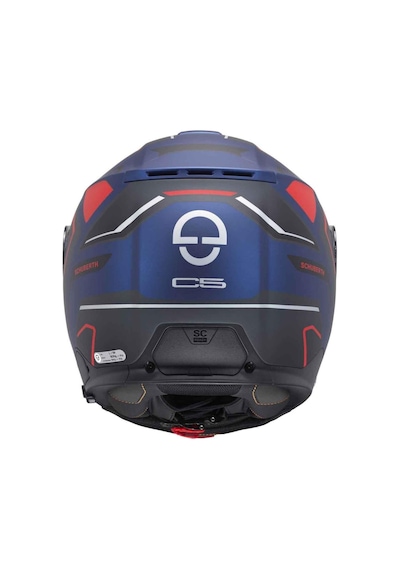 Schubert C5 Omega Blue Çene Açılır Motosiklet Kask Mavi - Kırmızı