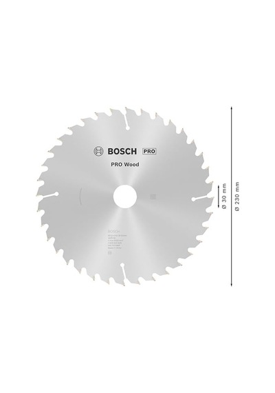 - Optiline Serisi Ahşap İçin Daire Testere Bıçağı 230 30 Mm 36 Diş