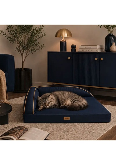 Lepus Corner Seat Kedi Ve Köpek Yatağı Lacivert 54x77 Cm 249-54014.01