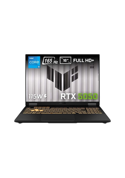 Asus Tuf F16 FX608JH-RV010W i5-13450HX 16 GB 512 GB SSD RTX5050 16" W11P Dizüstü Bilgisayar