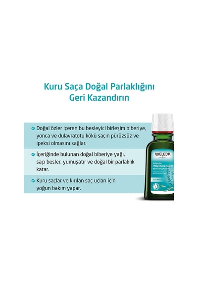 Weleda Organik Besleyici Saç Bakım Yağı 50 Ml