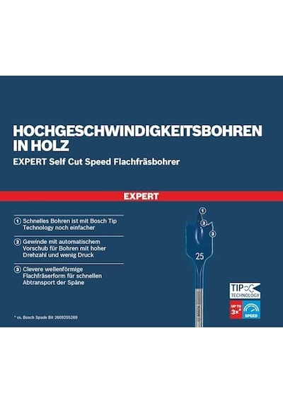 Professional 1x Expert Self Cut Speed Yaprak Delme Uçları Yumuşak Ahşap, Sunta, Ø 25,00 Mm, Aksesuar Döner Matkap/vidalamalar, Darbeli Matkap/vidalama 98163853