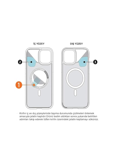 İphone 17 İle Uyumlu Ic Çipli Animasyonlu M-safe Sararmaz Pc Premium Slim Şeffaf Kılıf