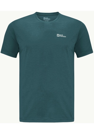 Jack Wolfskin Vonnan S/s T M Erkek T-shirt-28381-koyu Yeşil Koyu Yeşil