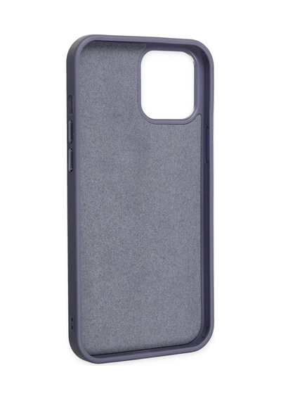 Apple iPhone Uyumlu-  12 Pro Max Kılıf Asya Deri Silikon - Mor