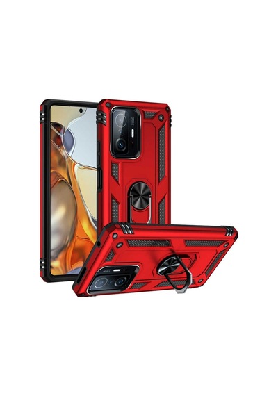 Xiaomi Mi 11t Pro 5g Kılıf Zore Vega Kapak Kırmızı