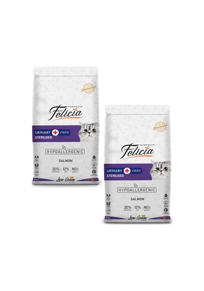 Felicia HypoAllergenic Somonlu Az Tahıllı Yetişkin Kedi Maması 2 x 2 KG