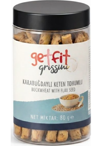 Getfit Karabuğdaylı Keten Tohumlu Grissini 80 Gr