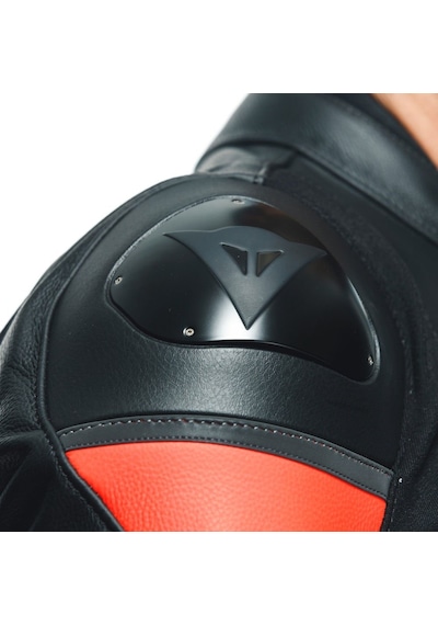 Dainese Racing 4 Deri Ceket Kırmızı - Siyah