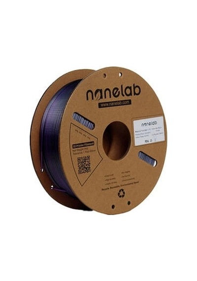 Nanelab Çift Renkli Silk Pla Filament - Siyah-mor - 1.75mm - 1kg