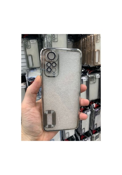 Xiaomi Redmi Note 11 Pro Kamera Lens Korumalı Şeffaf Yumuşak Silikon Telefon Kılıfı Kapak Gümüş