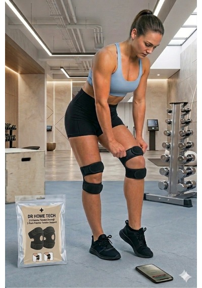 Çiftli Paket Patella Destekli Ortopedik Sporcu Dizliği - Fitness Ve Koşu İçin