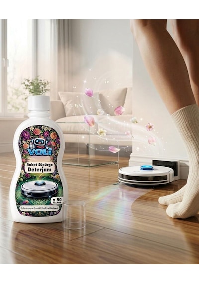 Robot Süpürge Deterjanı & Mop Temizleme Sıvısı 500 Ml 50 Kullanım - Kraliyet Bahçesi Temizlik Suyu
