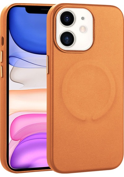 Apple Uyumlu iPhone 11 Pu Deri Magsafe Wireless Şarj Özellikli Zore Derix Kapak