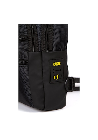 Newish Polo Body Bag Usb Çıkış Çapraz Göğüs Sırt Çantası-syh Sarı Siyah - Sarı