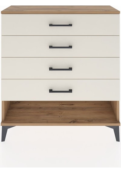 Arges Şifonyer 4 Çekmeceli 88x30x96 Çam-aytaşı Çam