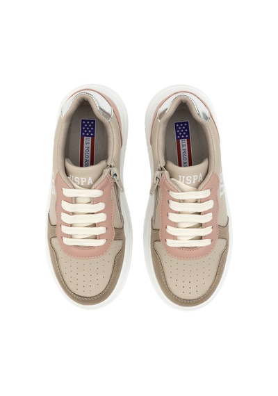 U.S. Polo Assn. Kız Çocuk Bej Sneaker Ayakkabı 50315546-VR011