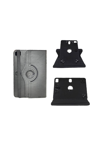 Vorcom S12 10.1 Universal Kancalı Tablet Kılıfı + Nano Esnek Ekran Koruyucu Arka Kapak