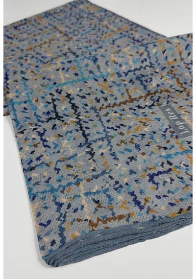 Lop Soft Pamuk Eşarp-06305 Mavi