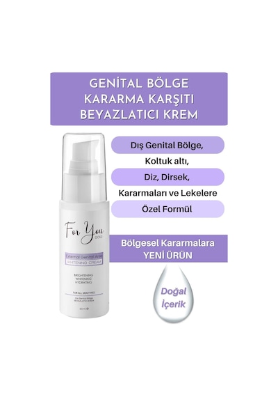 Günlük Yıkama Genital Bölge Temizleyici Köpük & Genital Beyazlatıcı Krem 50 Ml