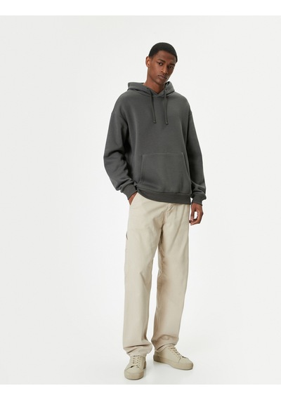 Koton Oversize Sweatshirt Kapşonlu Uzun Kollu Kanguru Cep Detaylı Şardonlu Gri 5wam70017mk Gri Koton Oversize Sweatshirt Kapşonlu Uzun Kollu Kanguru Cep Detaylı Şardonlu Gri 5wam70017mk Gri