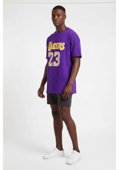 Usa Basketball Lakers 23 Mor Oversize T-shirt 141945 SİYAH