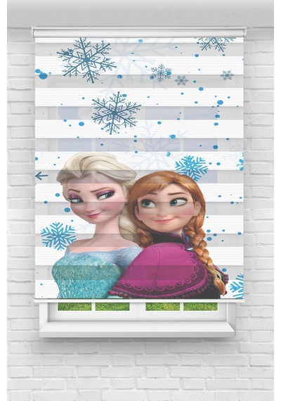 Perdecizade Enxboy Elsa Anna Dijital Baskılı Zebra Perde-cocuk Odası-stor Perde Tyce9b1dc423e40c22351a900 Renkli
